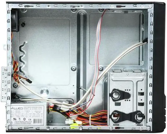 Alt view image 5 of 8 - APEX MJ-16 Black Steel Micro ATX Mini Tower Computer Case ATX12V SFX 250W Power Supply