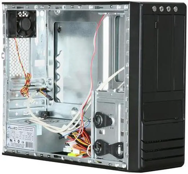 Alt view image 6 of 8 - APEX MJ-16 Black Steel Micro ATX Mini Tower Computer Case ATX12V SFX 250W Power Supply