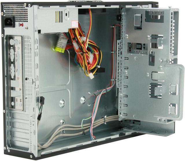 Alt view image 11 of 15 - APEX DM-387 Black Steel Micro ATX Media Center / Slim HTPC Computer Case w/ ATX12V TFX 275W Power Supply