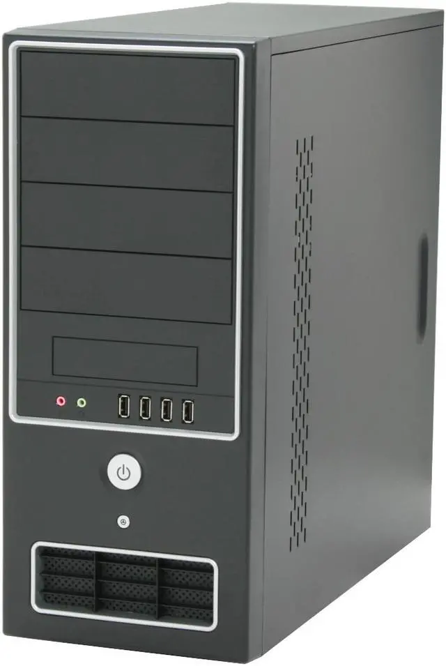 Alt view image 2 of 13 - APEX SK-386 Black Steel ATX Mid Tower Computer Case 300W Power Supply