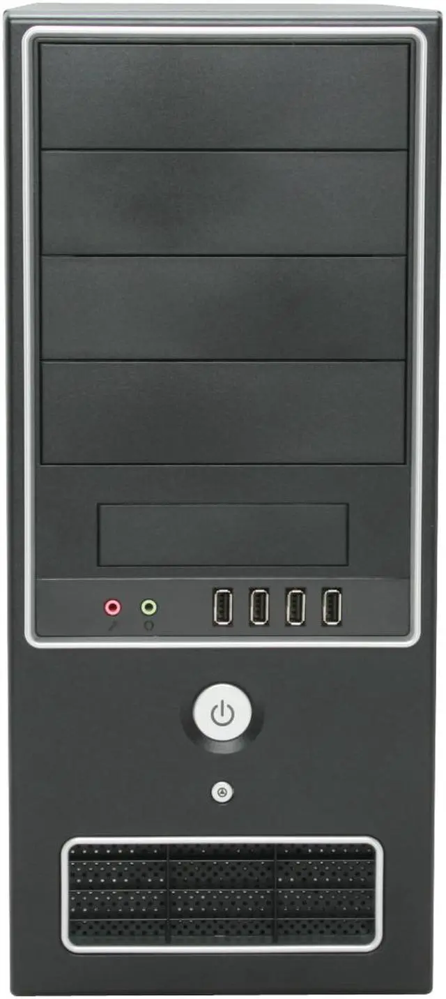 Alt view image 3 of 13 - APEX SK-386 Black Steel ATX Mid Tower Computer Case 300W Power Supply