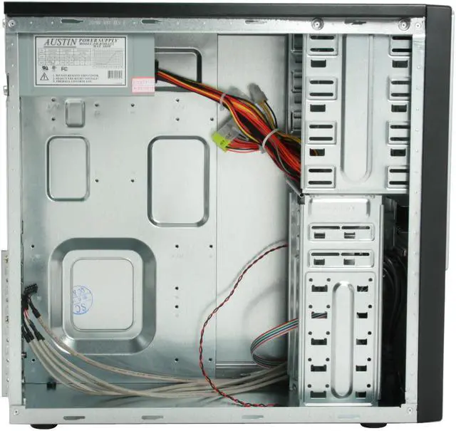 Alt view image 7 of 13 - APEX SK-386 Black Steel ATX Mid Tower Computer Case 300W Power Supply