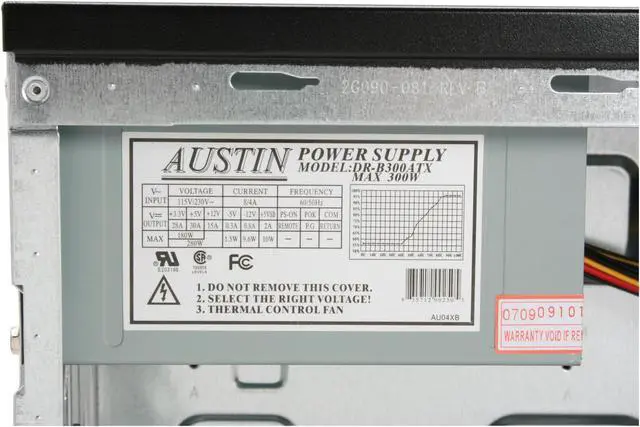 Alt view image 10 of 13 - APEX SK-386 Black Steel ATX Mid Tower Computer Case 300W Power Supply