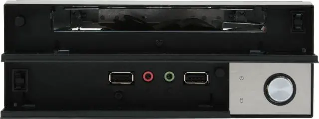 Alt view image 3 of 10 - APEX MW-100 Black Metal with piano finish Mini-ITX Tower Computer Case 60W external Power Supply