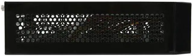 Alt view image 5 of 10 - APEX MW-100 Black Metal with piano finish Mini-ITX Tower Computer Case 60W external Power Supply