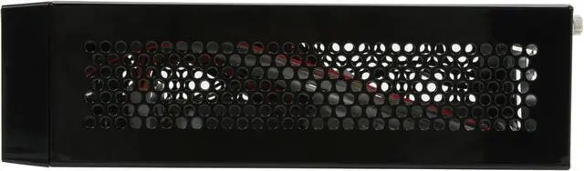 Alt view image 7 of 10 - APEX MW-100 Black Metal with piano finish Mini-ITX Tower Computer Case 60W external Power Supply