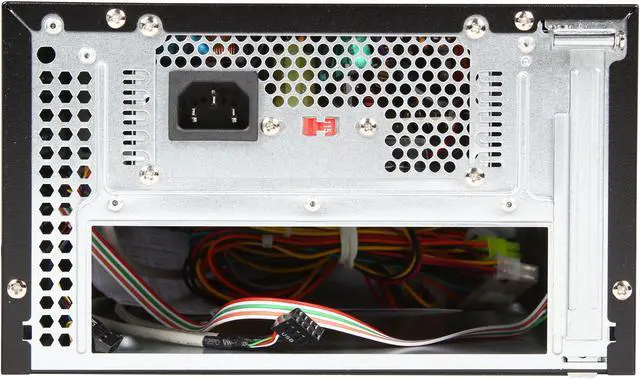 Alt view image 8 of 10 - APEX MI Series MI-008 Black Steel Mini-ITX Tower Computer Case 250W Power Supply