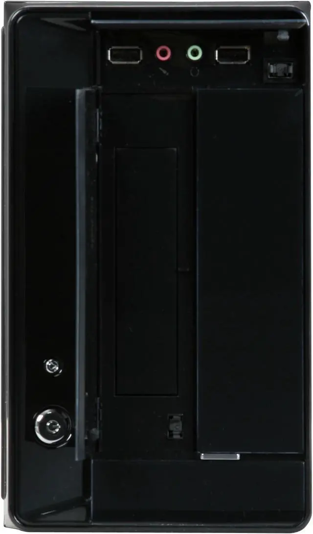 Alt view image 4 of 10 - APEX MI-100BK Black Steel Mini-ITX Tower Computer Case 250W Power Supply