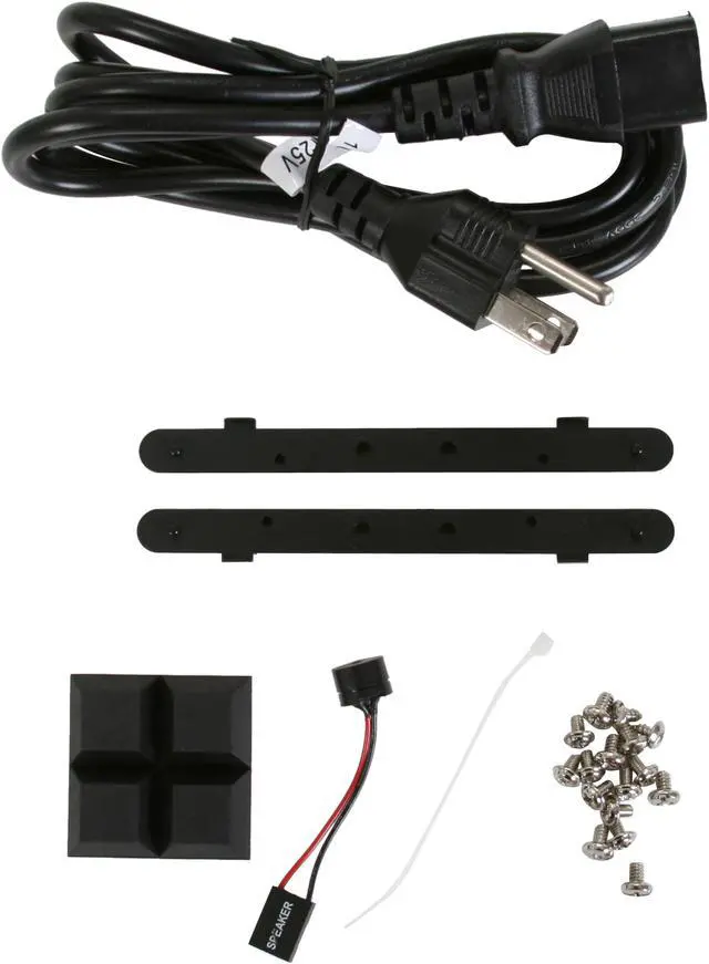Alt view image 9 of 10 - APEX MI-100BK Black Steel Mini-ITX Tower Computer Case 250W Power Supply