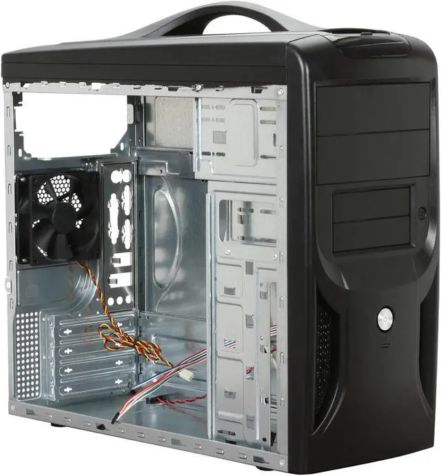 Alt view image 6 of 10 - APEX TX-381-C Black Steel Micro ATX Tower Computer Case