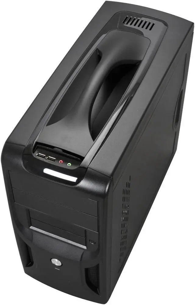 Alt view image 7 of 10 - APEX TX-381-C Black Steel Micro ATX Tower Computer Case