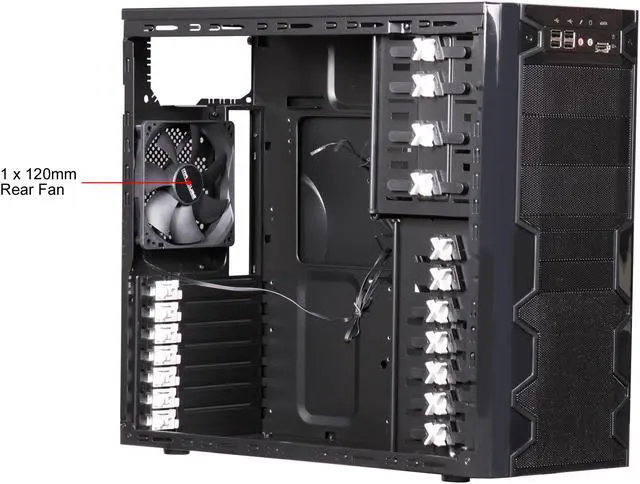 Alt view image 10 of 14 - APEX Vortex 3620 SGCC / ABS ATX Mid Tower Gaming Computer Case