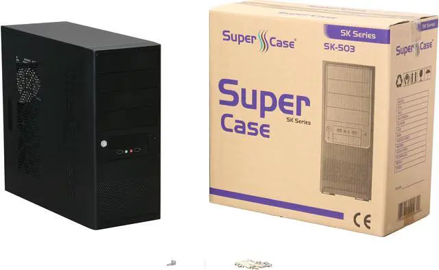 Alt view image 9 of 9 - APEX SK-503-C Black Steel ATX Mid Tower Computer Case