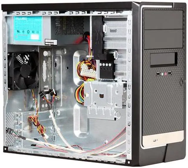 Alt view image 7 of 9 - APEX TM-524 Black Metal / ABS Micro ATX Tower Computer Case