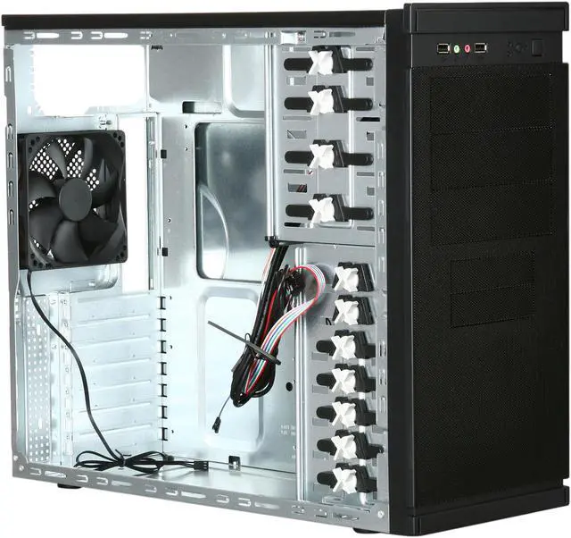 Alt view image 7 of 9 - APEX Vortex 3610 Black Metal / ABS ATX Mid Tower Computer Case