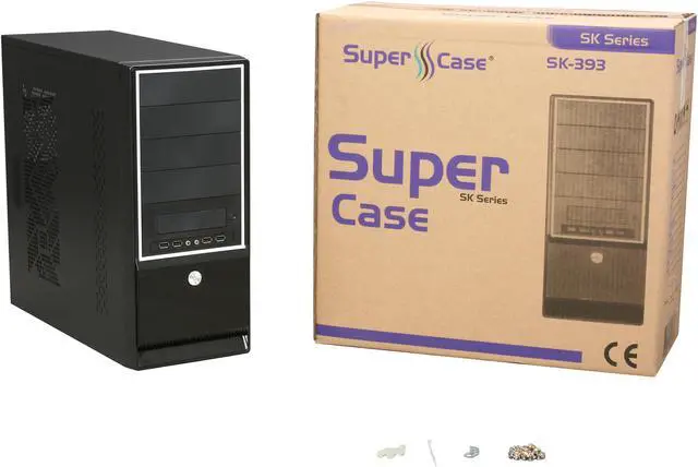Alt view image 9 of 9 - APEX SK-393-C Black Steel ATX Mid Tower Computer Case