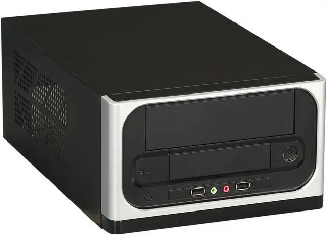 Main image of APEX MI-110 Black / Silver Steel Mini-ITX Tower Computer Case 250W Power Supply