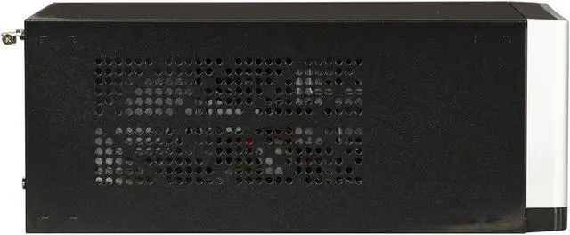 Alt view image 4 of 9 - APEX MI-110 Black / Silver Steel Mini-ITX Tower Computer Case 250W Power Supply