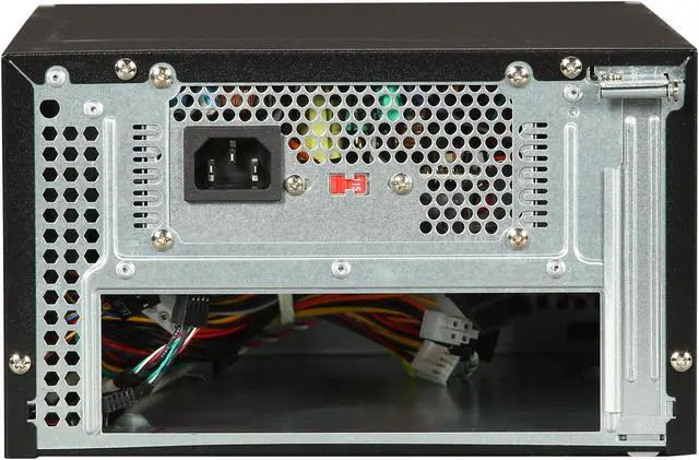 Alt view image 5 of 9 - APEX MI-110 Black / Silver Steel Mini-ITX Tower Computer Case 250W Power Supply