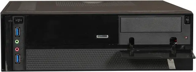 Alt view image 2 of 9 - APEX Black Steel DM-532-U3 Micro ATX Media Center / HTPC Case
