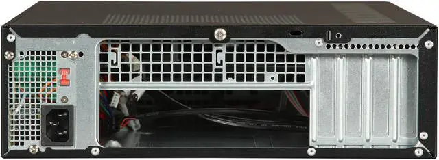 Alt view image 5 of 9 - APEX Black Steel DM-532-U3 Micro ATX Media Center / HTPC Case
