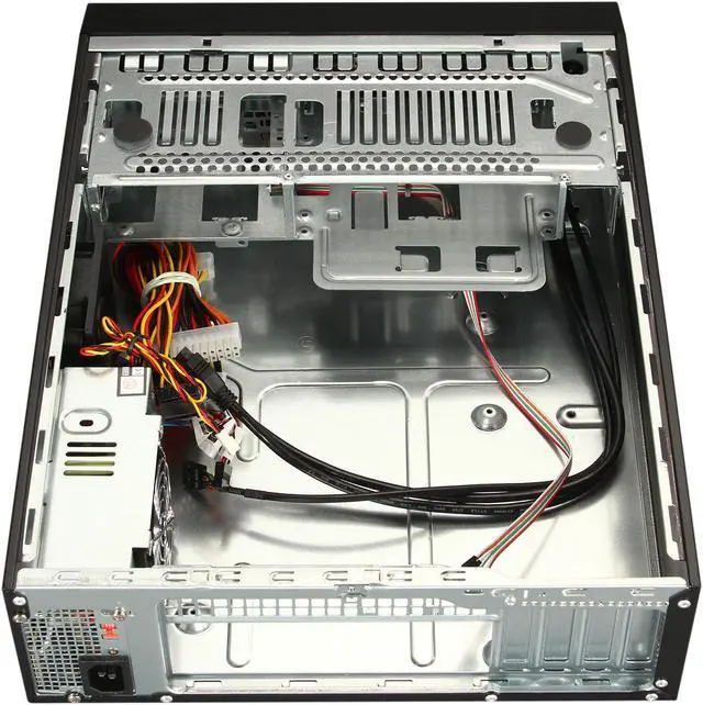 Alt view image 6 of 9 - APEX Black Steel DM-532-U3 Micro ATX Media Center / HTPC Case