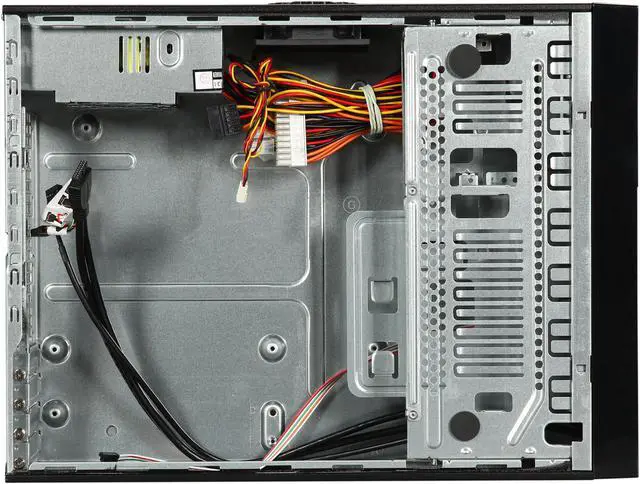 Alt view image 7 of 9 - APEX Black Steel DM-532-U3 Micro ATX Media Center / HTPC Case