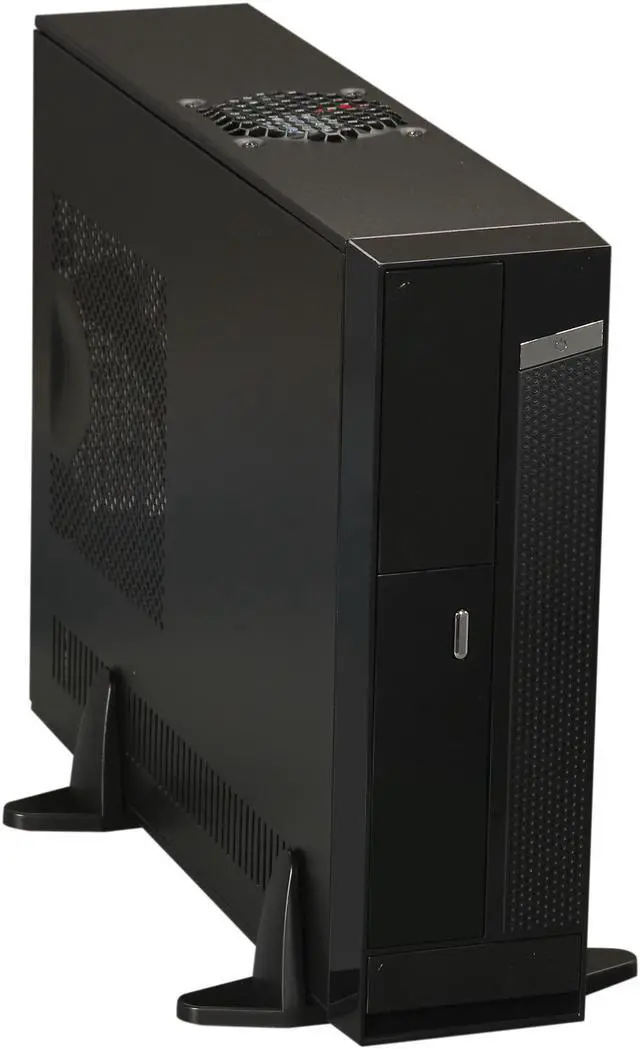 Alt view image 8 of 9 - APEX Black Steel DM-532-U3 Micro ATX Media Center / HTPC Case