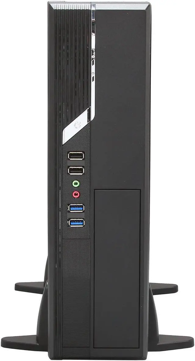 Alt view image 2 of 11 - APEX Black Steel DS-539 Micro ATX Media Center / HTPC Case