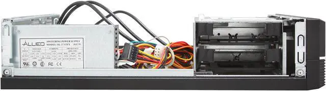 Alt view image 7 of 11 - APEX Black Steel DS-539 Micro ATX Media Center / HTPC Case