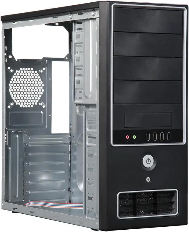 Alt view image 7 of 9 - APEX SK-386-C Black ATX Mid Tower Computer Case