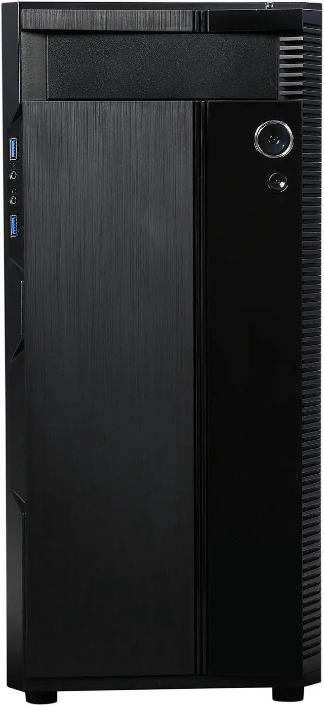 Alt view image 2 of 9 - APEX 21N-01 Black Steel / Plastic ATX Mid Tower Computer Case