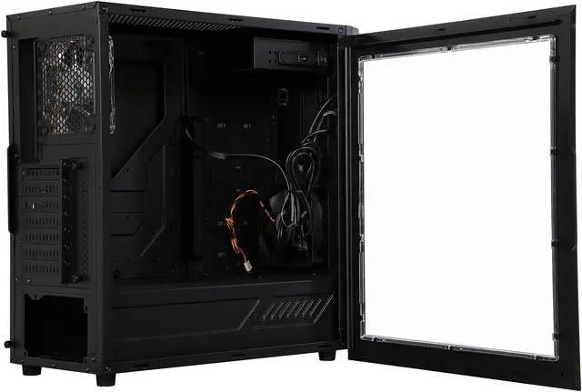 Alt view image 5 of 9 - APEX 21N-01 Black Steel / Plastic ATX Mid Tower Computer Case