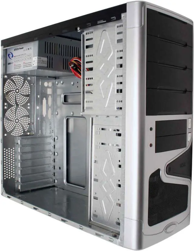 Alt view image 10 of 18 - RAIDMAX xA Combo Pack ATX-568WBP Black SECC Steel ATX Mid Tower Computer Case 380W Power Supply