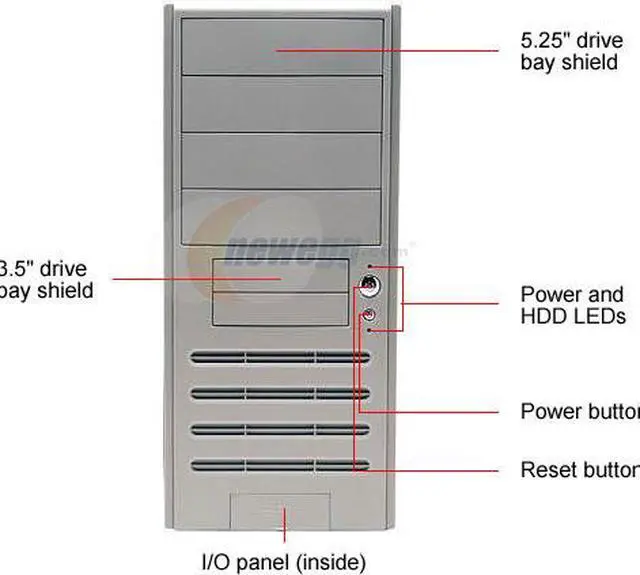 Alt view image 3 of 10 - RAIDMAX xB ATX-528 Beige SECC Steel ATX Mid Tower Computer Case