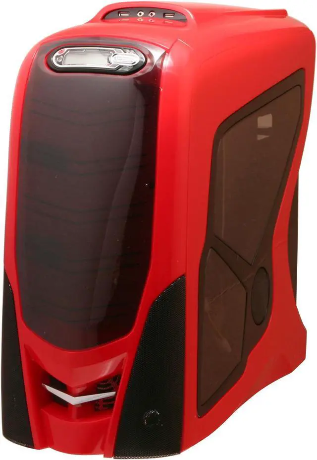 Alt view image 2 of 14 - RAIDMAX RX-9 GT ATX-911WR Red/Black Aluminum ATX Mid Tower Computer Case