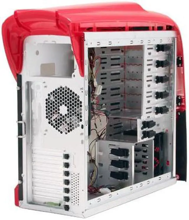 Alt view image 10 of 14 - RAIDMAX RX-9 GT ATX-911WR Red/Black Aluminum ATX Mid Tower Computer Case