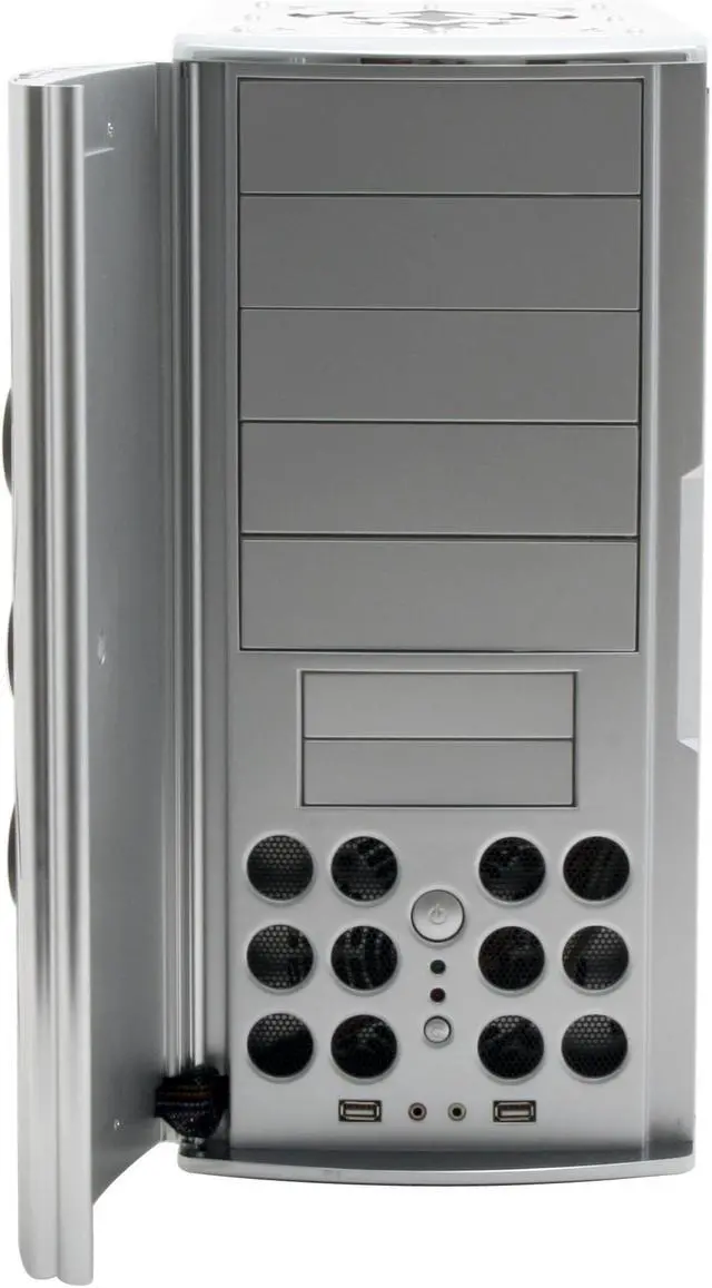 Alt view image 8 of 20 - RAIDMAX Sirius ATX-701WS Silver Aluminum ATX Mid Tower Computer Case