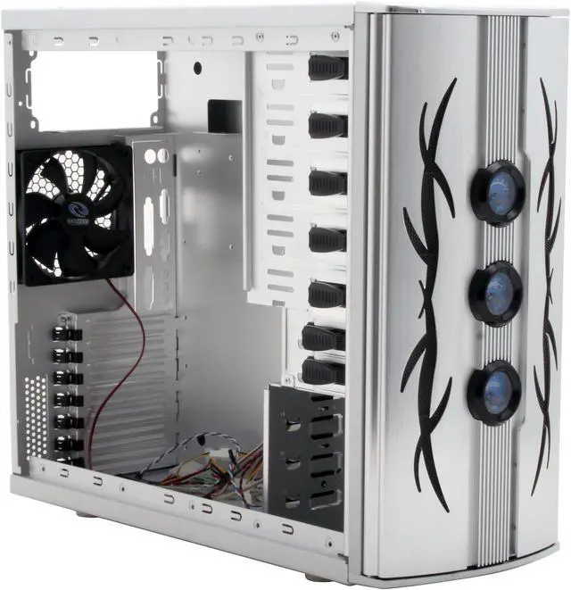 Alt view image 18 of 20 - RAIDMAX Sirius ATX-701WS Silver Aluminum ATX Mid Tower Computer Case