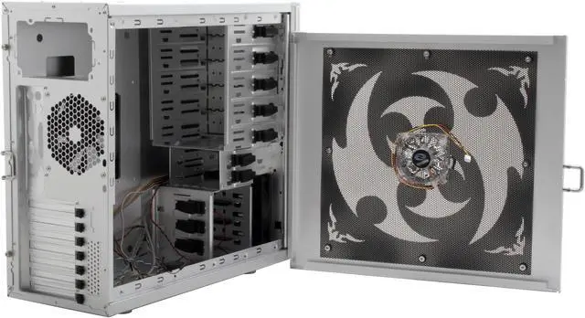 Alt view image 20 of 20 - RAIDMAX Sirius ATX-701WS Silver Aluminum ATX Mid Tower Computer Case