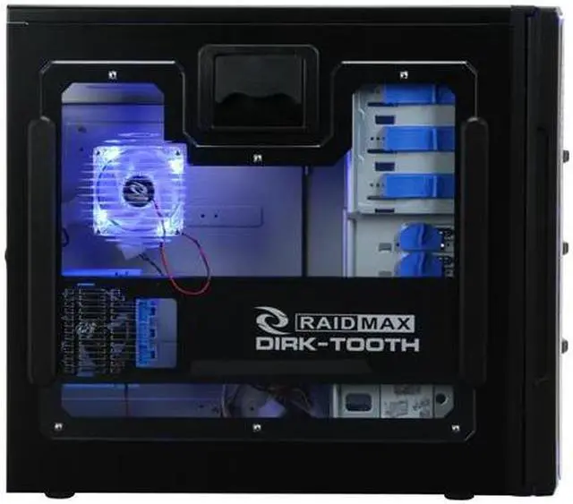 Alt view image 6 of 14 - RAIDMAX SMILODON ATX-612WB Black / Silver 1.0mm SECC Steel ATX Mid Tower Foldout MB Computer Case