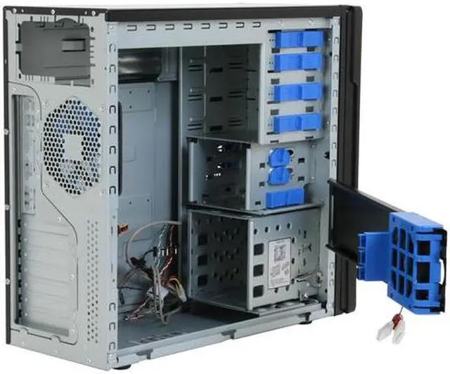 Alt view image 8 of 14 - RAIDMAX SMILODON ATX-612WB Black / Silver 1.0mm SECC Steel ATX Mid Tower Foldout MB Computer Case