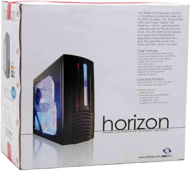 RAIDMAX Horizon ATX-287WUP Blue 3 in 1 combo Computer Case - Newegg.com