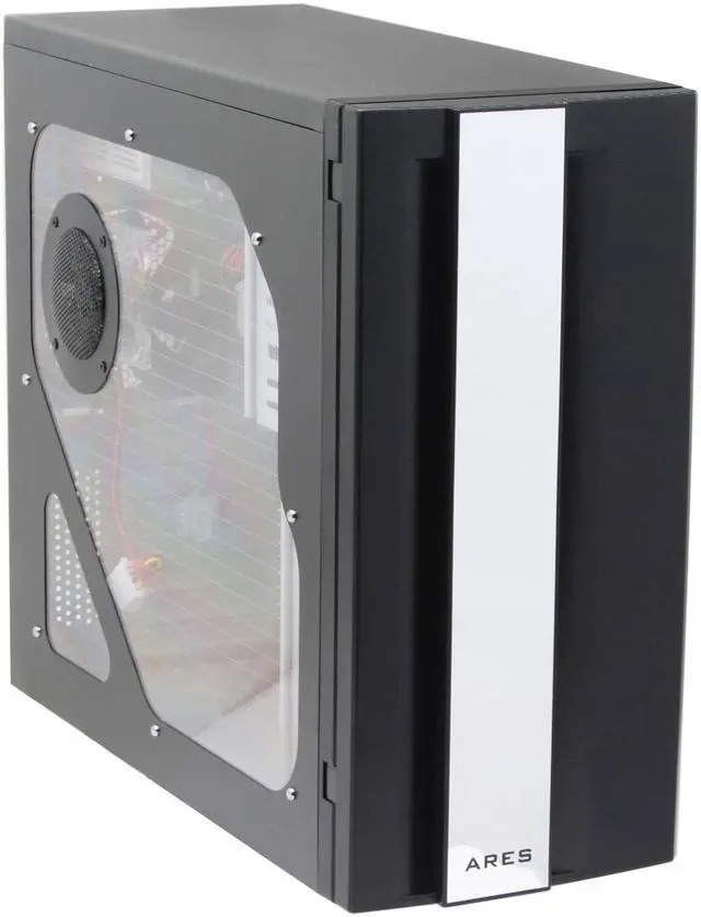 Alt view image 2 of 14 - RAIDMAX ARES ATX-801WBP Black SECC Steel ATX Mid Tower Computer Case 450W Power Supply