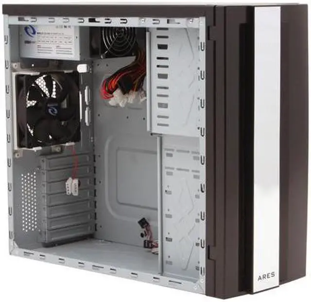 Alt view image 9 of 14 - RAIDMAX ARES ATX-801WBP Black SECC Steel ATX Mid Tower Computer Case 450W Power Supply