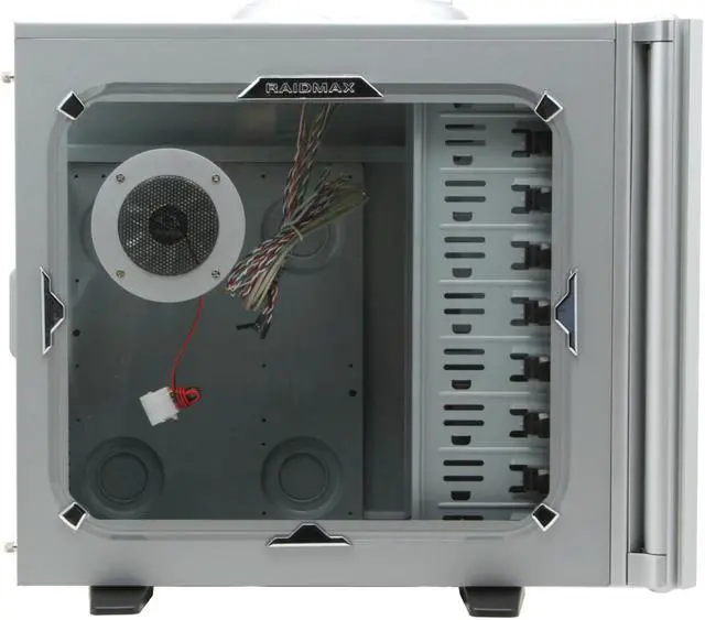 Alt view image 5 of 15 - RAIDMAX KATANA ATX-729WS Silver Steel /Aluminum ATX Full Tower Computer Case