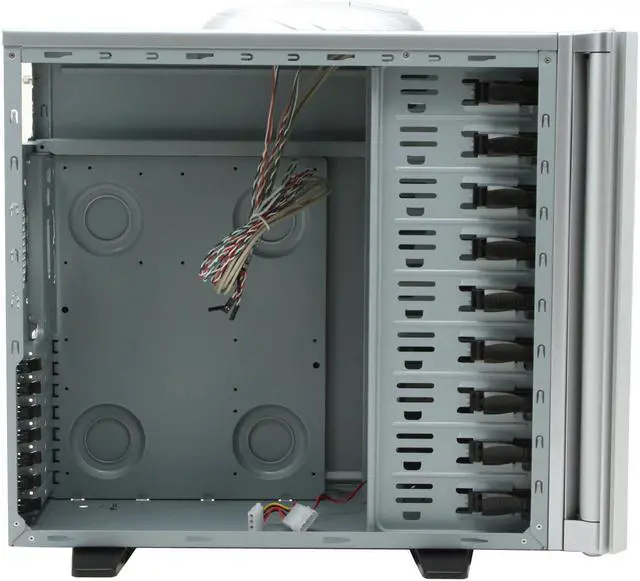 Alt view image 7 of 15 - RAIDMAX KATANA ATX-729WS Silver Steel /Aluminum ATX Full Tower Computer Case