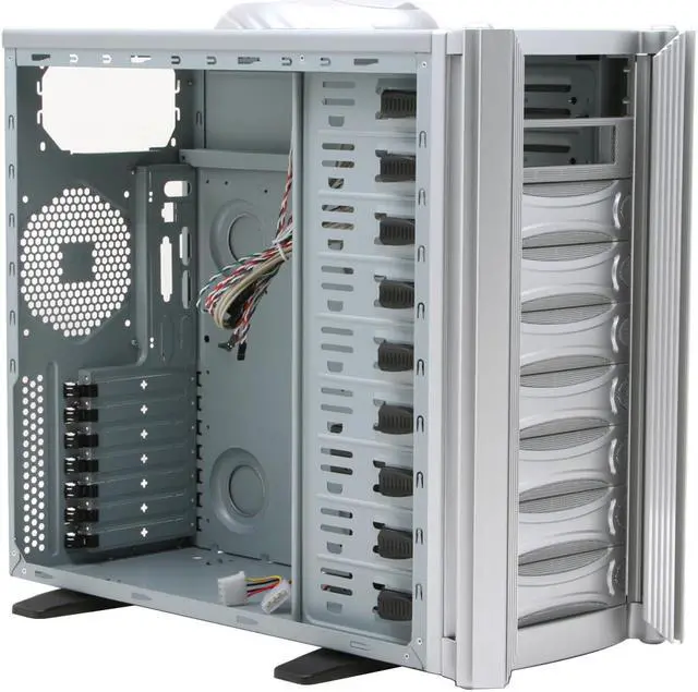 Alt view image 8 of 15 - RAIDMAX KATANA ATX-729WS Silver Steel /Aluminum ATX Full Tower Computer Case