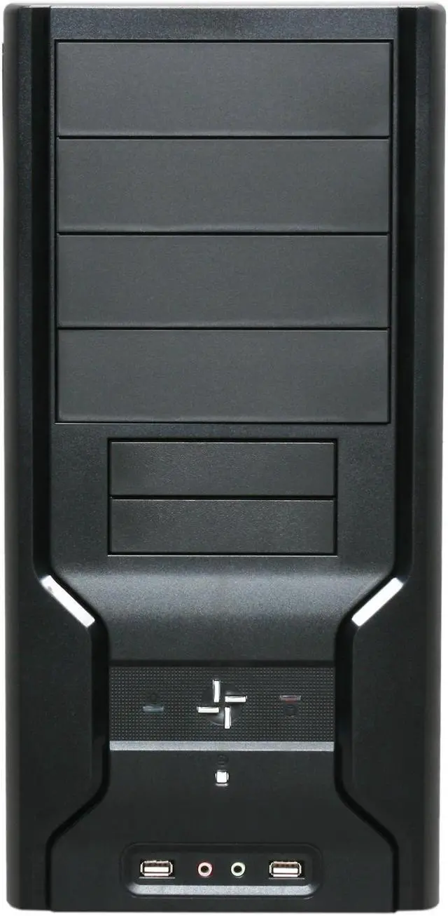 Alt view image 2 of 8 - RAIDMAX APEX ATX-802BP Black SECC Steel ATX Mid Tower Computer Case 450W Power Supply