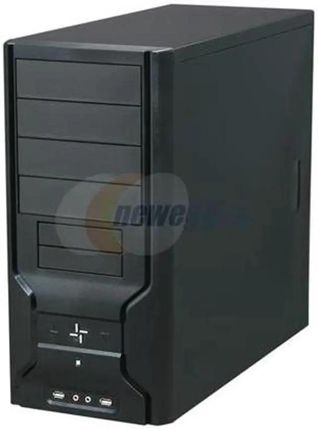 Alt view image 3 of 8 - RAIDMAX APEX ATX-802BP Black SECC Steel ATX Mid Tower Computer Case 450W Power Supply